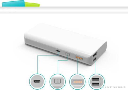 New External Portable Power Bank 13000mAh USB Charger External Battery 3