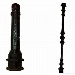 Cast Iron Guardrail Post and Baluster