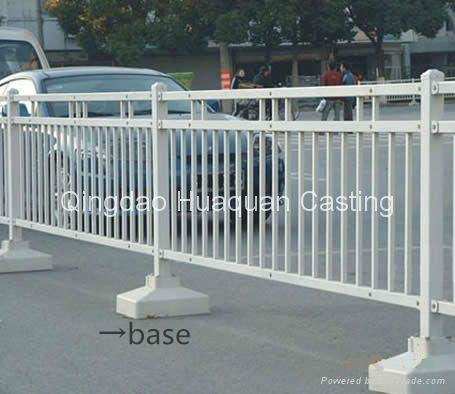 Iron Crash Barrier Base for Road