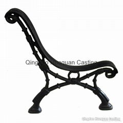 Antique Outdoor park Bench iron Legs