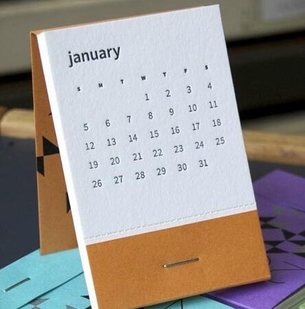 2015 Customized design desk calendar high quality photo wall calendars