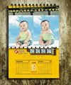 2015 Customized design desk calendar high quality photo wall calendars 5