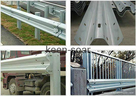 W Beam Hot Dipped Galvanized Highway Guardrail 2