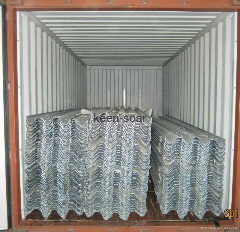 W Beam Hot Dipped Galvanized Highway Guardrail 5