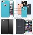 iPhone 7 Case Series PU Leather Inside Slim Armour Bumper Case with UV Coating 4