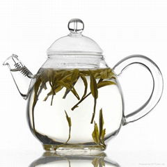 Double wall glass teapot 