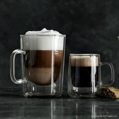 Glass coffee cup