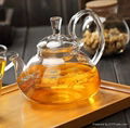 fire resistant borosilicate glass teapot