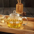 Hot Selling Christmas Gift Wholesale pumpkin Glass Teapots With Infuser  3