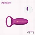 7 Speed USB Rechargeable Waterproof Vibrating Silicone Cock Penis Ring for Men