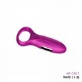 7 Speed USB Rechargeable Waterproof Vibrating Silicone Cock Penis Ring for Men 2