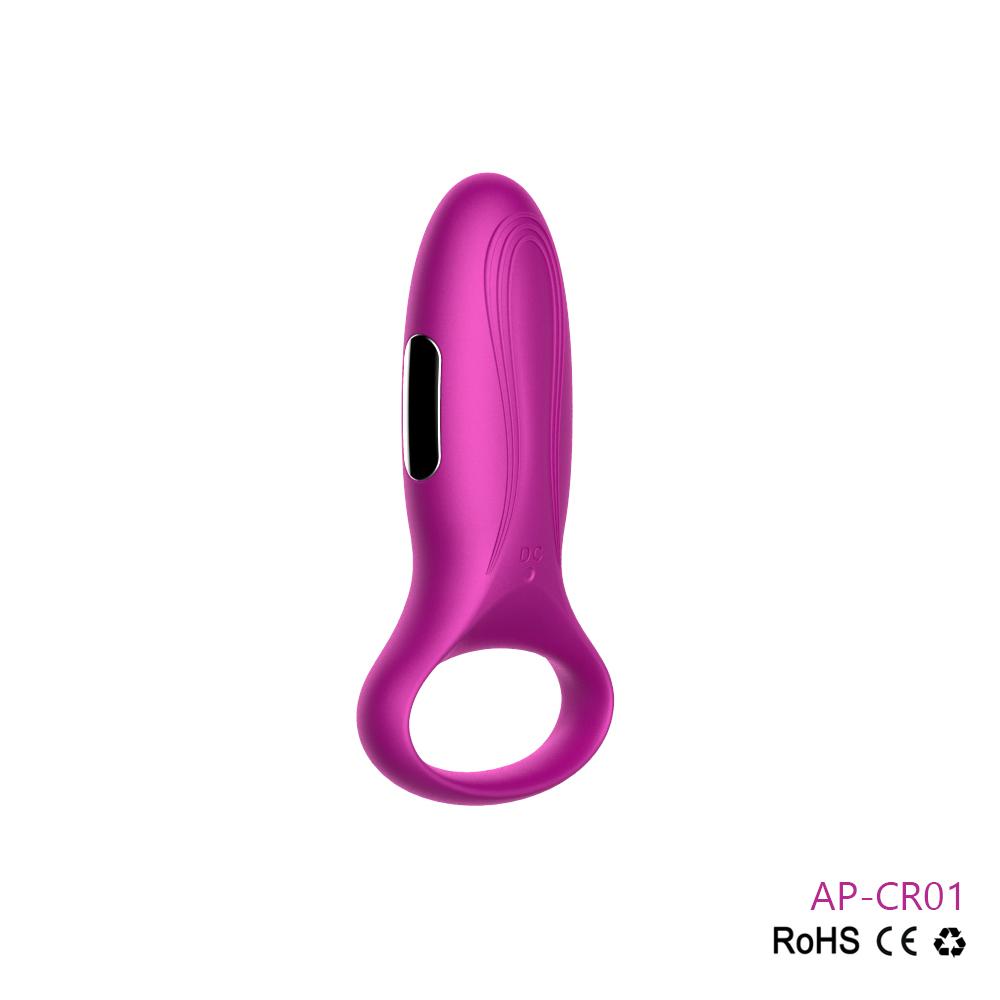 7 Speed USB Rechargeable Waterproof Vibrating Silicone Cock Penis Ring for Men 3