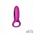 7 Speed USB Rechargeable Waterproof Vibrating Silicone Cock Penis Ring for Men 3