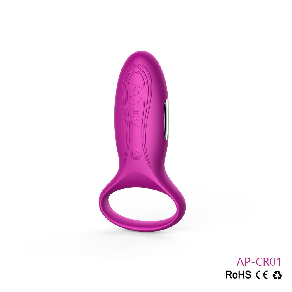 7 Speed USB Rechargeable Waterproof Vibrating Silicone Cock Penis Ring for Men 5