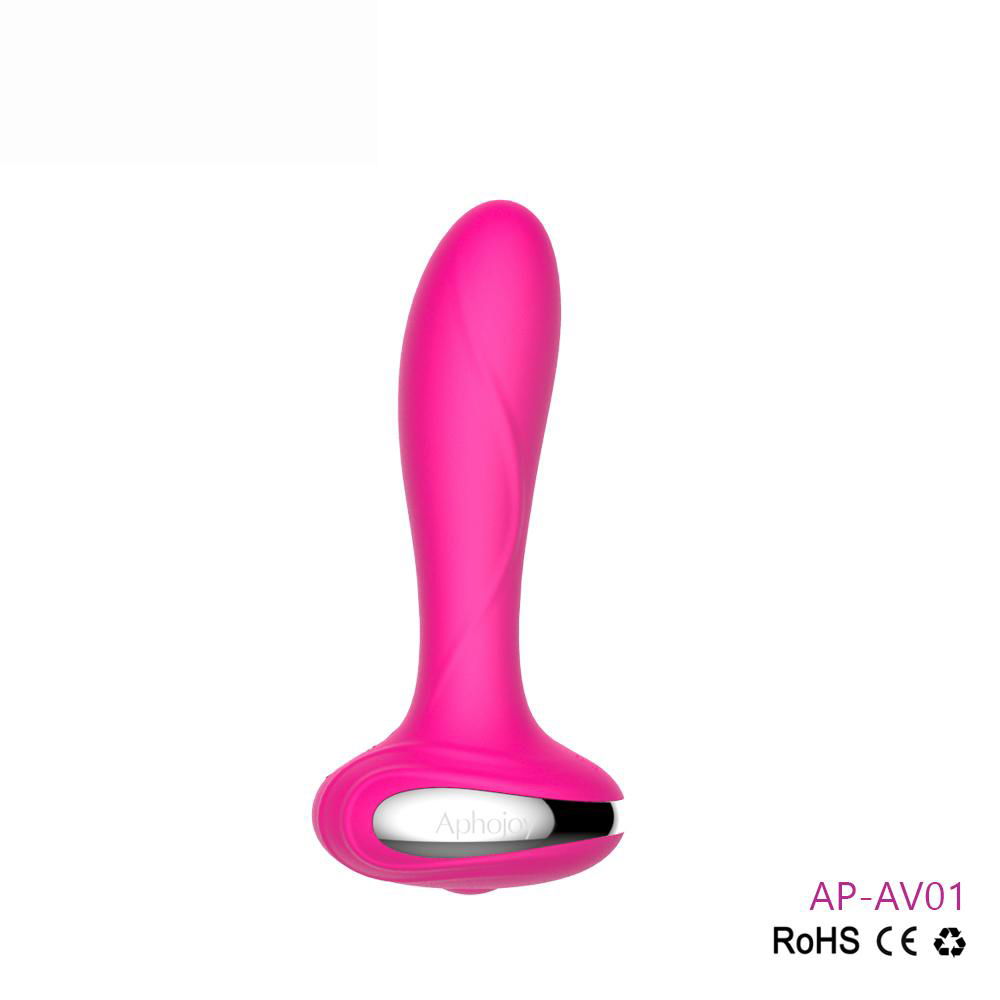 10 Speed Vibrating Heating Silicone Anal Butt Plug Prostate Massager  5