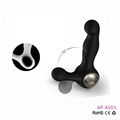 10 Speed Dual Motor Electric Vibrating Silicone Anal Butt Plug Prostate Massager 3