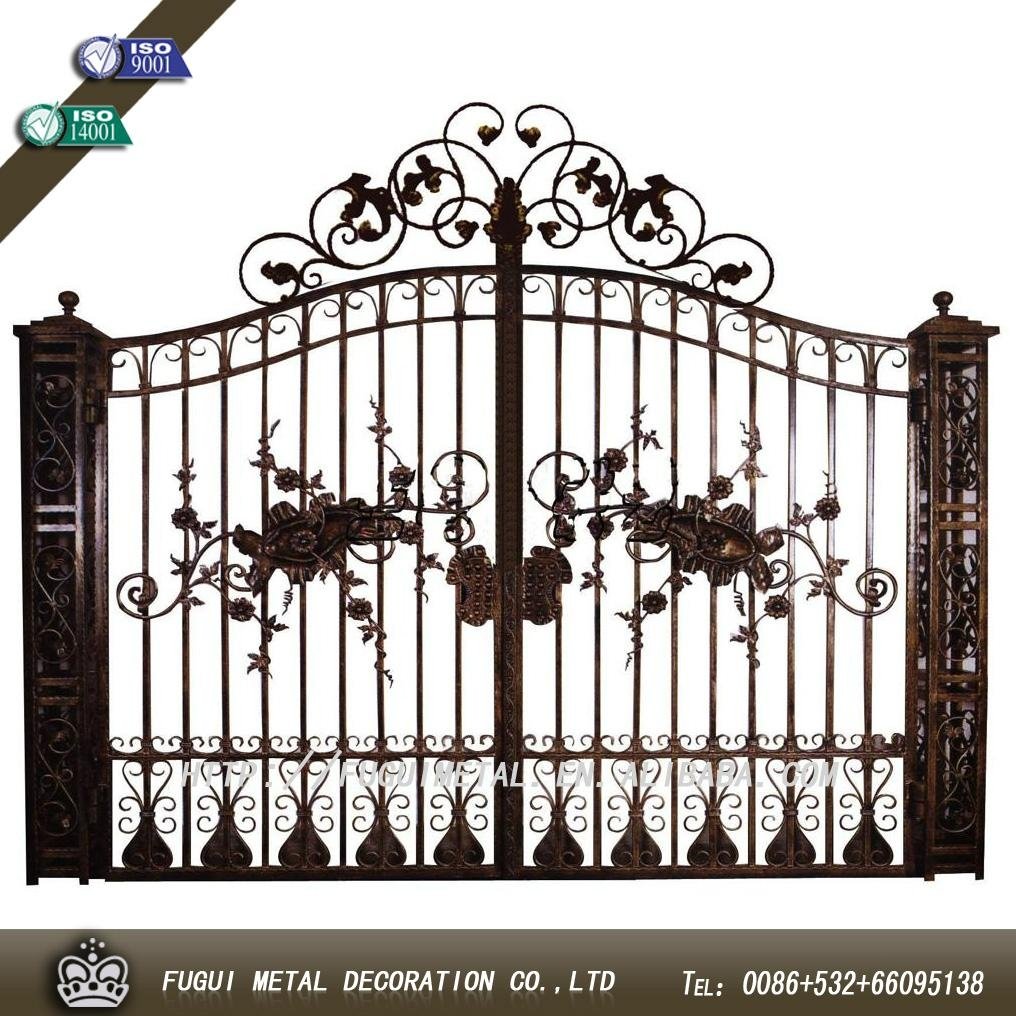 Decorative and Elegant wrought iron gate 5
