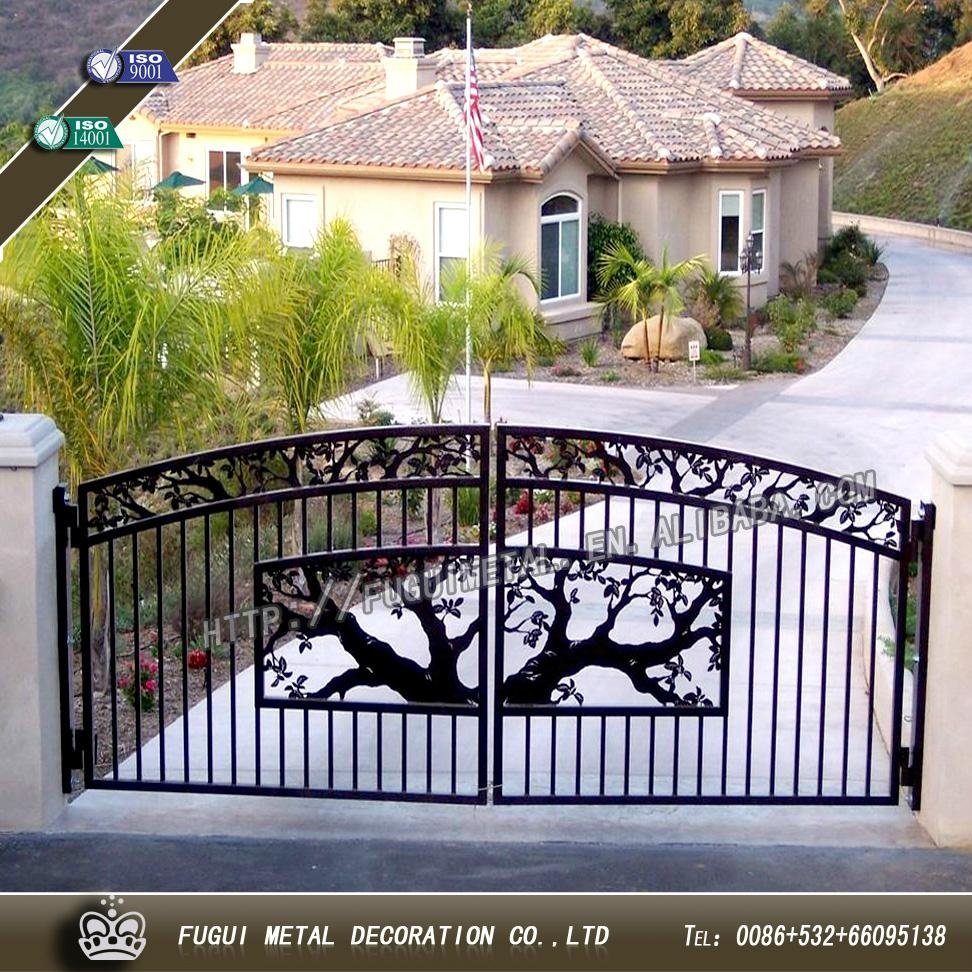 High Quality and Elegant wrought iron gate 4