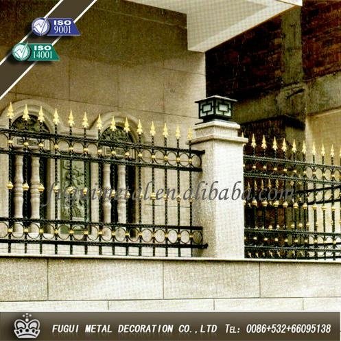 Decorative and HDG wrought iron fence