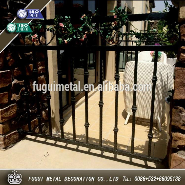 Decorative and HDG wrought iron fence 3