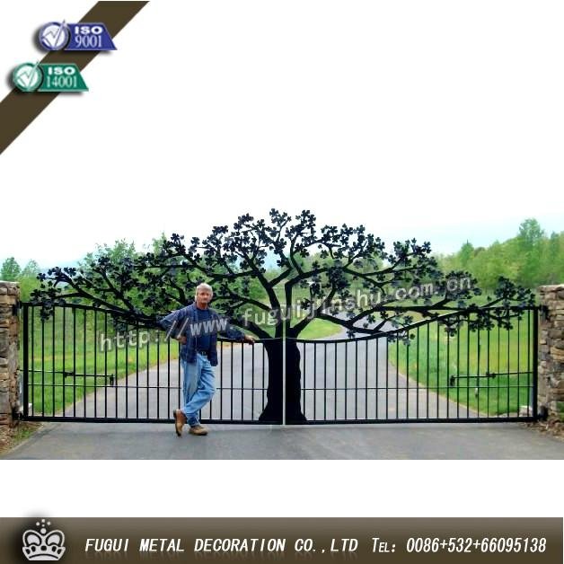High quality wrought iron gate main swinging gate