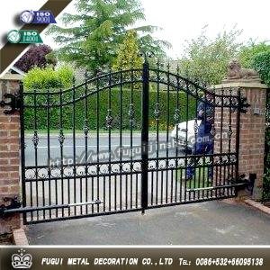 Elegant Decorative wrought iron gate main swinging gate