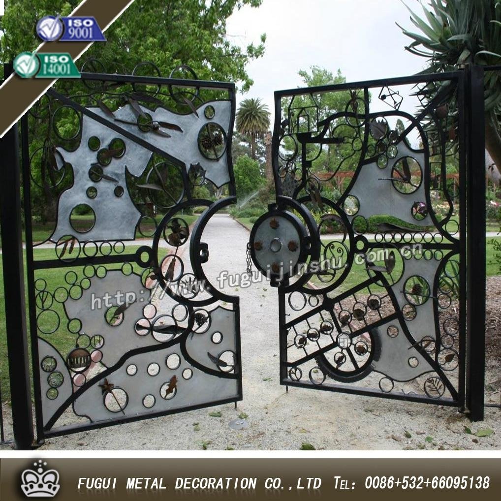 Luxury high quality wrought iron gate 3