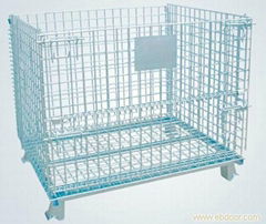 folding storage cage,storage box,warehouse cage,mesh cage