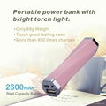 Perfume 2600mAh USB charging portable power bank 1