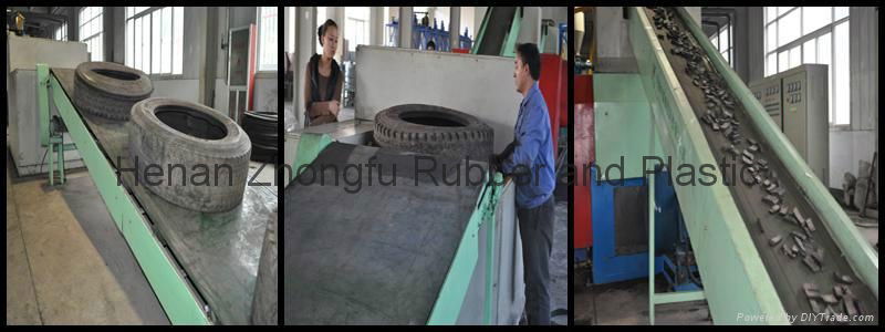 Waste tire recycling tire crusher machine  2