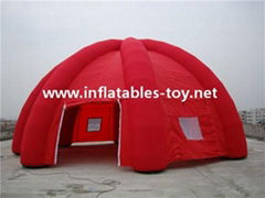 best selling special  inflatable green dome tent 