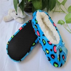 anti-slip fashion slipper socks with Full terry inside
