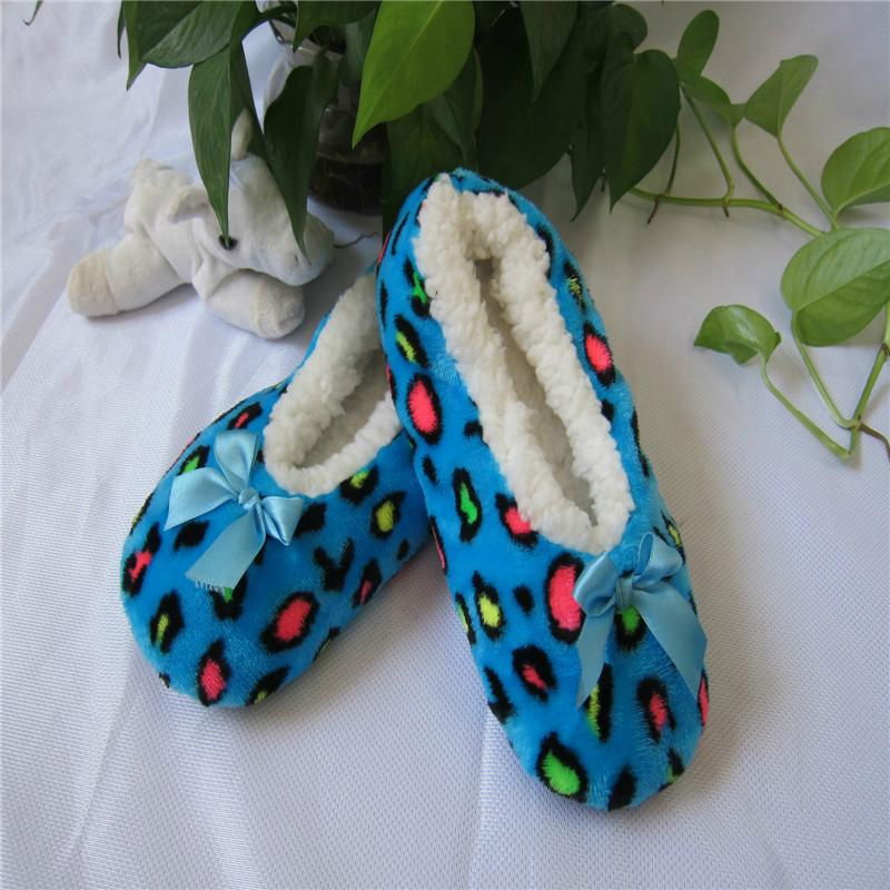 anti-slip fashion slipper socks with Full terry inside 2