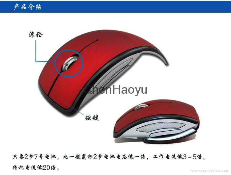 Folding  2.4GHz Wireless Mouse 2