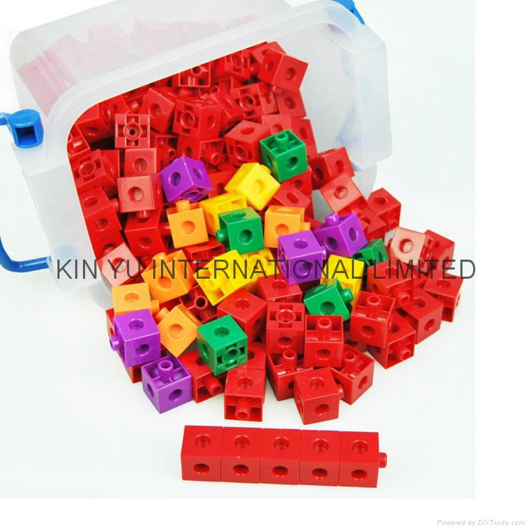 Snap Connecting Cubes as Educational and Learning Toys for Kids Learning 2