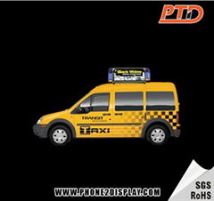 LED taxi roof advertising display