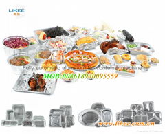 Pneumatic Aluminium Foil Food Plate Packing Machine LIKEE-T63