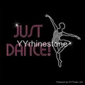 Dance girl wholesale rhinestones transfer new design 1