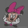 Mickey & Minnie  Rhinestone Transfer Bling Iron On 2