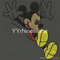 Mickey & Minnie  Rhinestone Transfer Bling Iron On 3