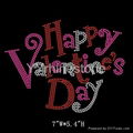Happy Valentine's Day Rhinestone Transfer Hotfix Motif 2