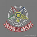 OES Eastern star hotfix rhinestone transfer 4