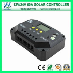 High Quality 12/24V 60A Solar Charge Controller (QWP-VS6024U)