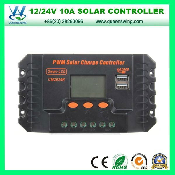 10A PWM Home Use Solar Charge Controller with LCD (QWP-CM1024R)