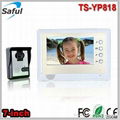 Saful TS-YP818 1v1 cheapest 7-inch TFT LCD wired video door phone peephole video 1