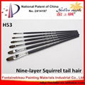 Nine-layer Squirrel tail hair Artist Paint Brush Filbert Acrylic Paint Brushes 1