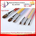 High Quality Professional Artist Paint Brush for Student Brass Ferrule X3-606