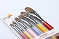 High Quality Professional Artist Paint Brush for Student Brass Ferrule X3-606 2
