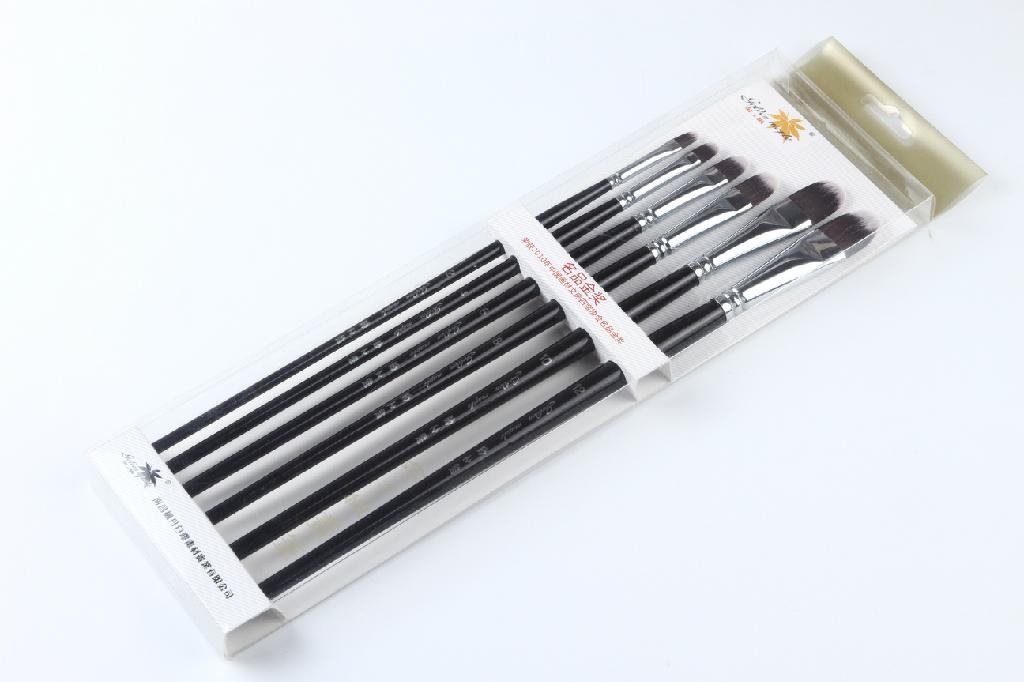 Wholesale Price Acrylic Nylon Paint Brushes set Artist Drawing Brushes 5