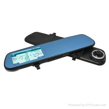 4.3'' HD Car DVR TFT LCD Monitor Mirror Reverse Car Rear View Backup Camera Kit 2